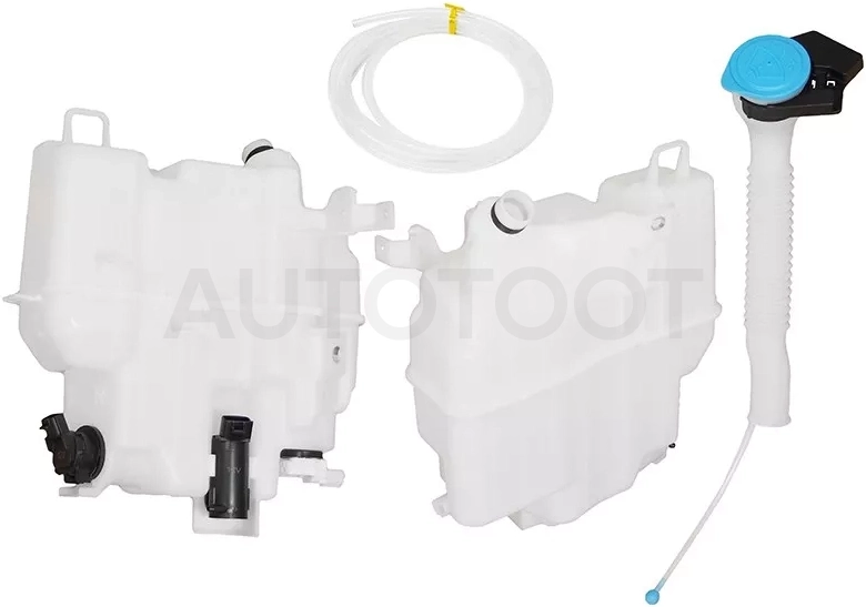 Бачок омывателя Mazda 3 13-19 / 6 12-18 (Насос омывателя/ Комлектация под датчик уровня жидкости/ С горловиной/ 2 мотора (большой))