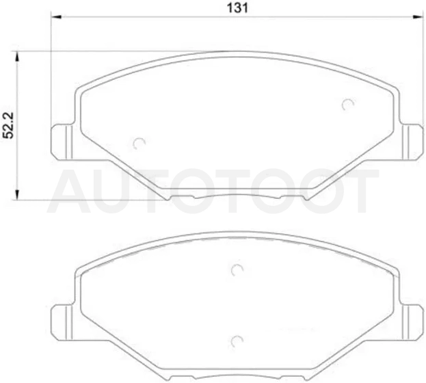 Колодки тормозные (Спереди) Skoda Octavia 16-20 / Rapid 12- / Volkswagen Polo 09-20 / Skoda Fabia 07-15