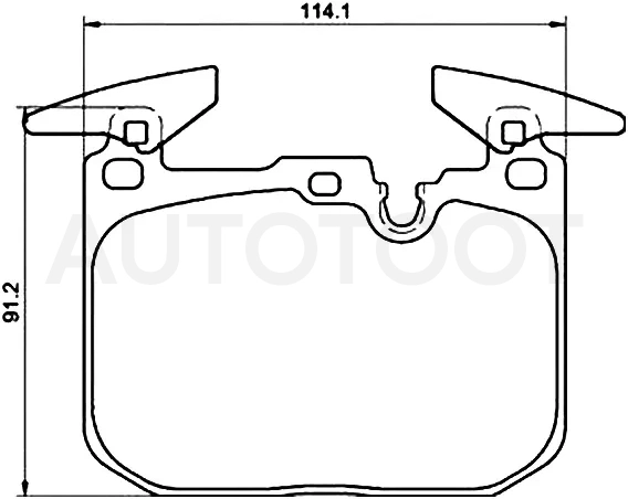 Колодки тормозные (Спереди) BMW 1-Series 11-19 / 3-Series 11-19 / 2-Series 14- / 3-Series Gran Turismo 13-20