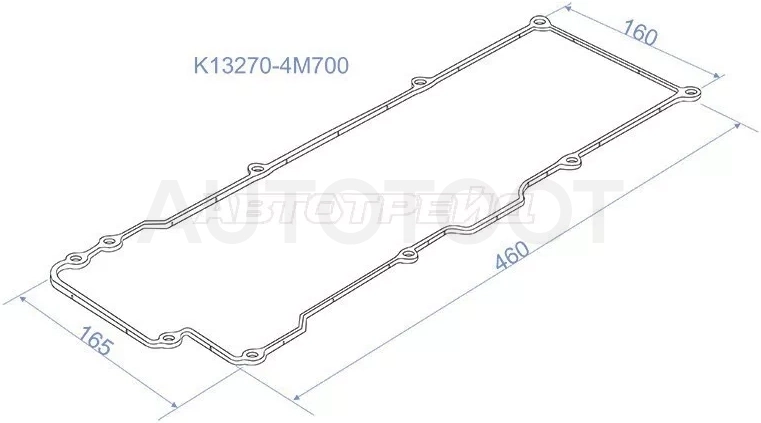 Прокладка клапанной крышки NS QG18DE, 98- Y11/G10/U14/V10/P11 - Артикул K132704M700 - Производитель Sat - Фото, Отзывы, Цены