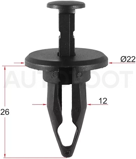 Клипса подкрылка GM (Продажа по 10шт) - Артикул STM10846 - Производитель Sat - Фото, Отзывы, Цены