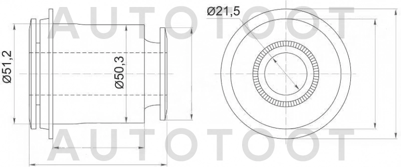 Сайлентблок переднего нижнего рычага передний -SL1160 Sufix для TOYOTA LAND CRUISER PRADO, LEXUS GX460