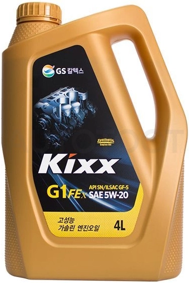 5W-20 KIXX G1 Масло моторное синтетика 4л KIXX G1 FEx 5W-20) SN/CF