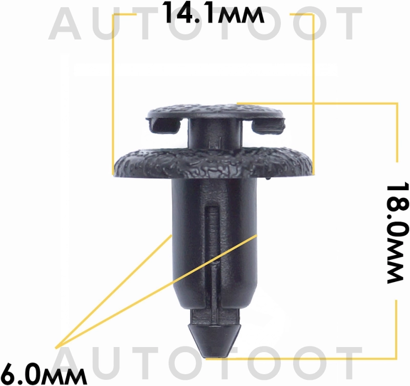Клипса 90467-06133 -KJ308 Masuma для TOYOTA YARIS, TOYOTA WINDOM, TOYOTA WILL VS, TOYOTA VOLTZ, TOYOTA VITZ, TOYOTA TERCEL, TOYOTA SUCCEED, TOYOTA STARLET, TOYOTA SPRINTER MARINO, TOYOTA SPRINTER CARI
