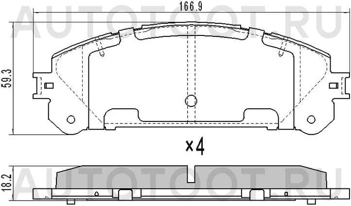 Колодки тормозные (Спереди) Lexus RX 08-19 / Toyota Harrier 13-20 - Артикул ST0446548150 - Производитель Sat - Фото, Отзывы, Цены