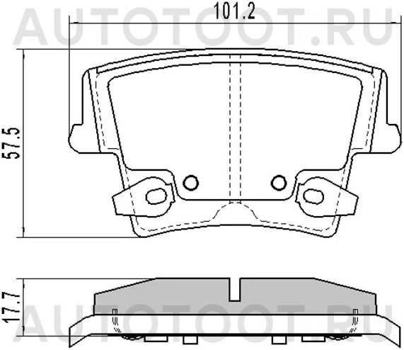 Колодки тормозные (Сзади) Chrysler 300C 04-11 / Dodge Challenger 08 - Артикул ST05139191AA - Производитель Sat - Фото, Отзывы, Цены