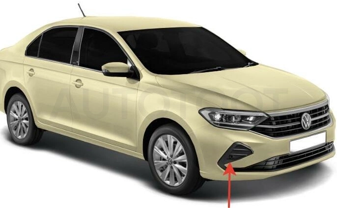 Заглушка переднего бампер правый под сонар -  для VOLKSWAGEN POLO