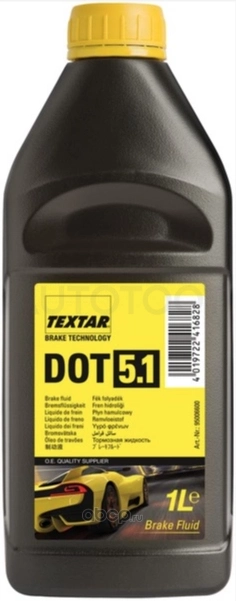 Жидкость тормозная DOT-5 TEXTAR  1л