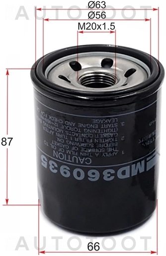 Фильтр масляный -STMD360935 Sat для MITSUBISHI LANCER, MITSUBISHI ASX, MITSUBISHI OUTLANDER, MITSUBISHI COLT, MITSUBISHI MIRAGE