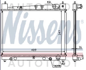 Радиатор охлаждения MT 1.3L 1.5L -34611011 Sakura для TOYOTA YARIS, TOYOTA VITZ, TOYOTA PLATZ
