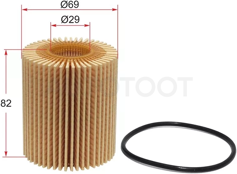 Фильтр масляный (картридж) LEXUS IS250,GS# 3GR-FE, 2-4,5GR-FSE, 2AD-FTV 03
