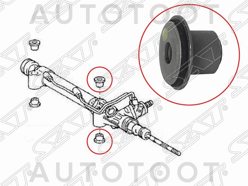 Сайлентблок рулевой рейки -ST4551628050 Sat для TOYOTA CAMRY, TOYOTA LAND CRUISER PRADO, TOYOTA HIGHLANDER