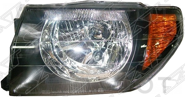 Фара левая (черная) -ST2141162BL Sat для MITSUBISHI PAJERO IO/JUNIOR