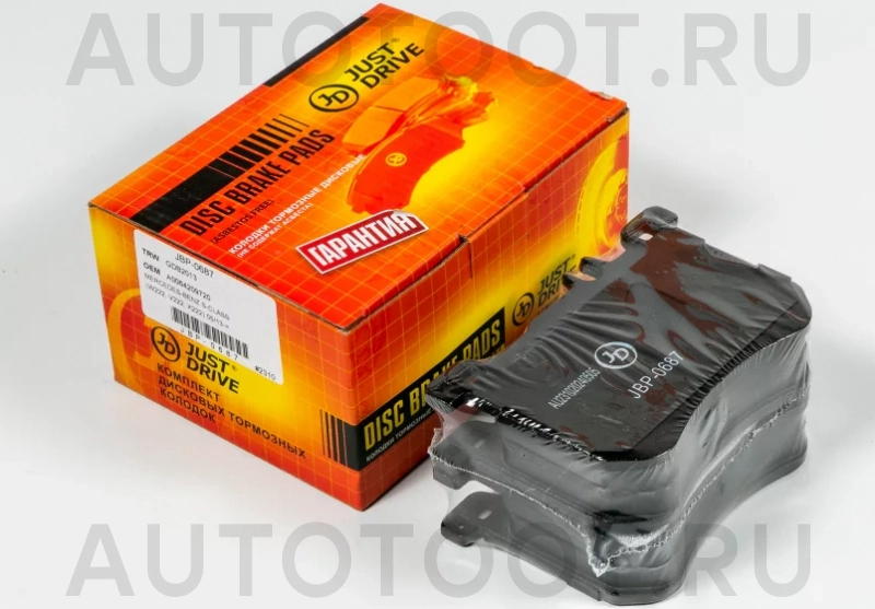 Колодки тормозные дисковые передние GDB2013 - Артикул JBP0687 - Производитель Just Drive - Фото, Отзывы, Цены