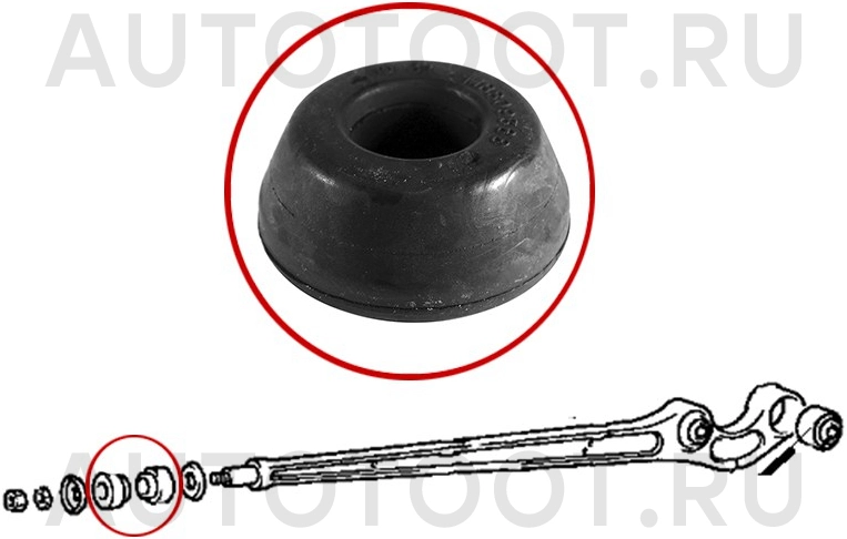 Втулка передняя заднего продольного рычага -JDM26V43E Just Drive для MITSUBISHI PAJERO