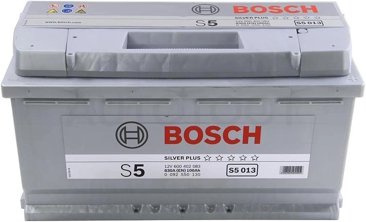 Аккумулятор BOSCH 100Ah 830A обратная полярность(-+)