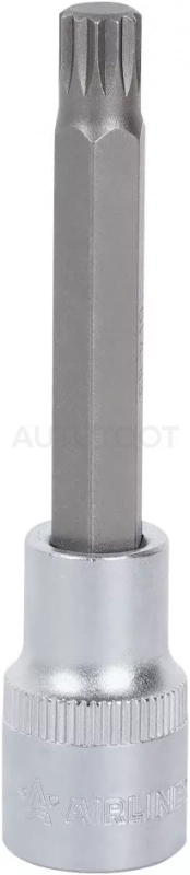Головка торцевая 1/2" со вставкой SPLINE M10, L=100мм - Артикул ATBS67 - Производитель Airline - Фото, Отзывы, Цены