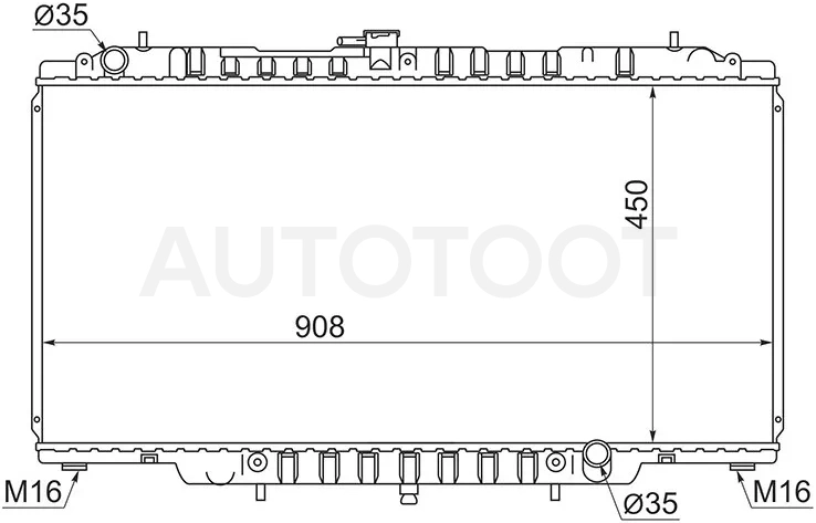 Радиатор Nissan Patrol 97-10 - Артикул NS000Y61 - Производитель Sat - Фото, Отзывы, Цены