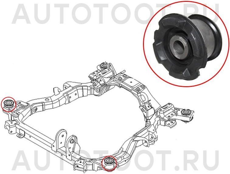 Сайлентблок подрамника передний -ST96626232B Sat для CHEVROLET CAPTIVA