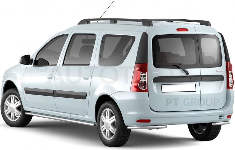 LADA Largus 2012- Защита порогов прямая Ø51мм (НПС) - Артикул LLA220301 - Производитель PT Group - Фото, Отзывы, Цены