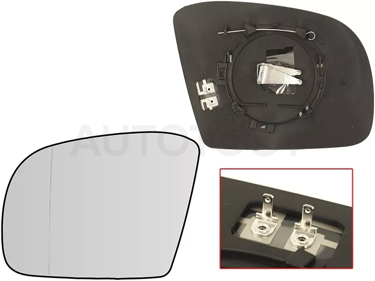 Полотно зеркала Mercedes-Benz M-Class 05-08 / R-Class 07-11 (Слева/ Обогрев/ асферическое) - Артикул ST1210067 - Производитель Sat - Фото, Отзывы, Цены
