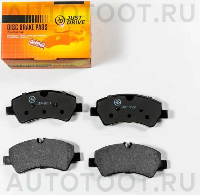 Колодки тормозные дисковые, задние - Артикул JBP0551 - Производитель Just Drive - Фото, Отзывы, Цены