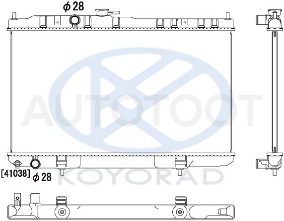 Радиатор охлаждения -NS0001B10 Sat для NISSAN ALMERA CLASSIC