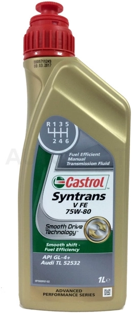 75W-80 Масло трансмиссионное синтетическое "Syntrans V FE 75W-80", 1л - Артикул 156C41 - Производитель CASTROL - Фото, Отзывы, Цены