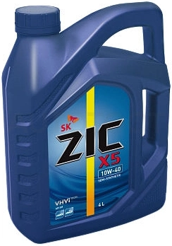 10W-40 SM 4л масло моторное ZIC X5 полусинтетика - Артикул 162622 - Производитель ZIC - Фото, Отзывы, Цены