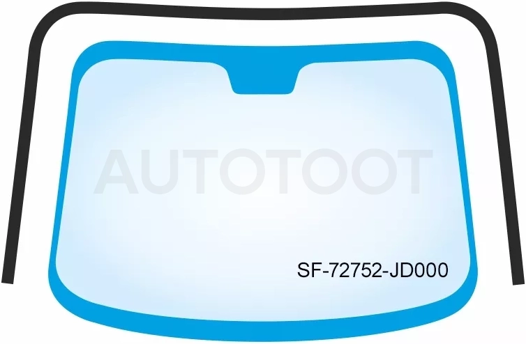 Молдинг лобового стекла (П-образный) Nissan Qashqai 06-13 / Dualis 07-14 - Артикул SF72752JD000 - Производитель Sat - Фото, Отзывы, Цены