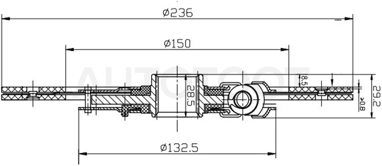 Диск сцепления 1-2RZ -ST3125026200 Sat для TOYOTA RAV4