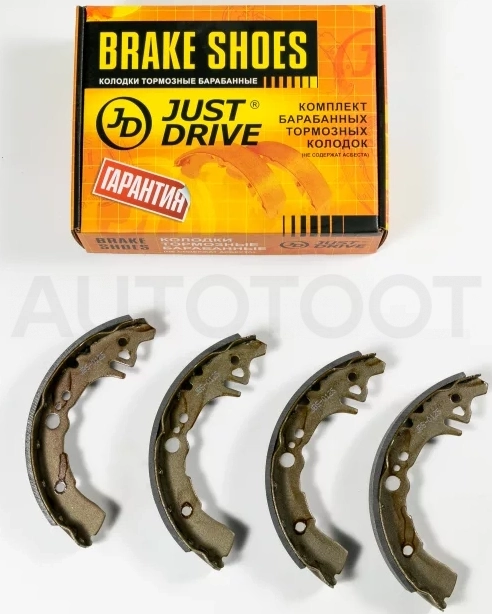 Колодки тормозные барабанные, задние - Артикул JBS0125 - Производитель Just Drive - Фото, Отзывы, Цены