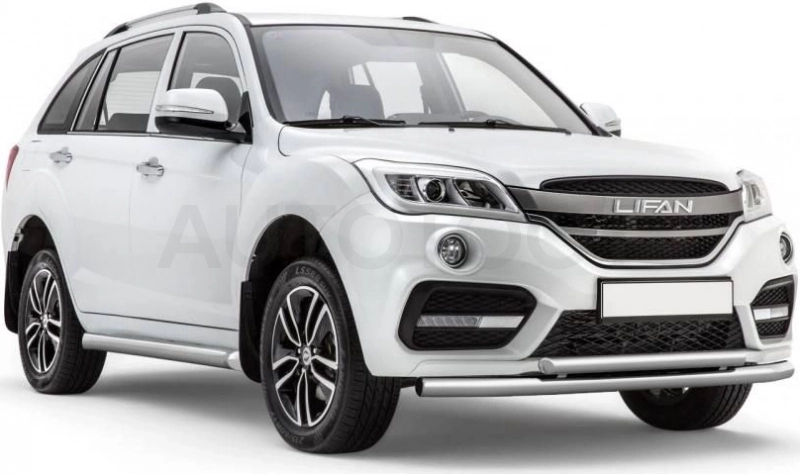 LIFAN X60 2017- Защита переднего бампера двойная Ø63/51мм (НПС) - Артикул 14010104 - Производитель PT Group - Фото, Отзывы, Цены