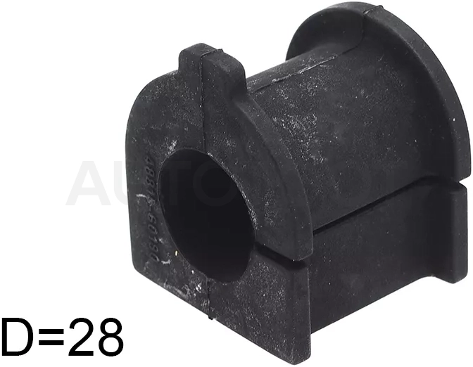 Втулка стабилизатора Toyota Land Cruiser (J100) 98-07 / Land Cruiser Prado (J90,J120) 96-09 / Lexus GX 02-09 / Toyota 4Runner 02-09 / FJ Cruiser 05-18 / Hilux Surf 02-09 (Перед/ 28.00)