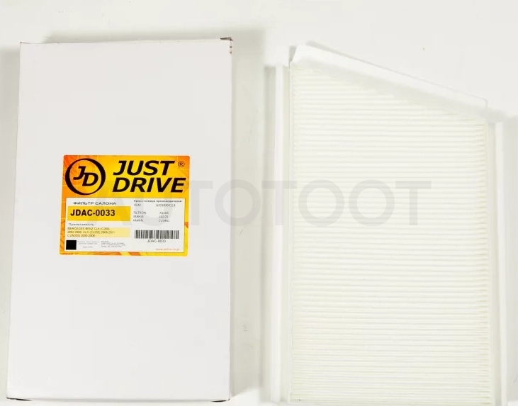 Фильтр салона - Артикул JDAC0033 - Производитель Just Drive - Фото, Отзывы, Цены