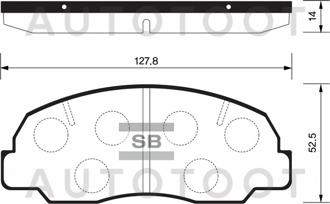 Колодки тормозные передние -  для TOYOTA BLIZZARD