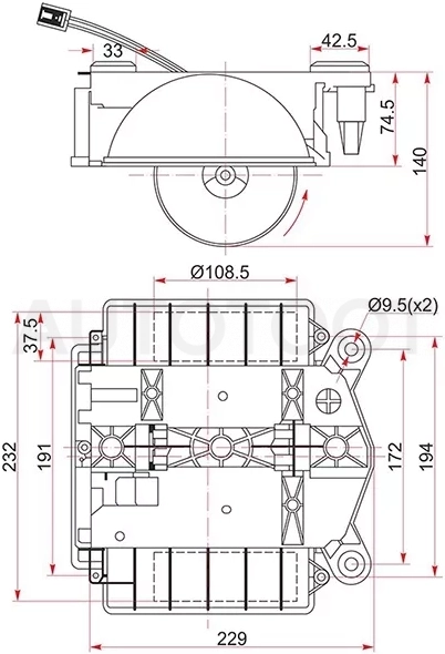 Мотор отопителя салона (Левый руль) Mercedes-Benz S-Class 05-13 / CL-Class 06-14 - Артикул STA2218200514 - Производитель Sat - Фото, Отзывы, Цены