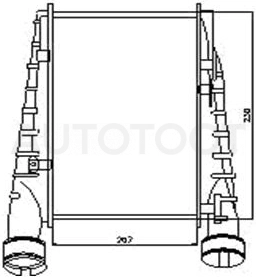 Радиатор охлаждения 1.8L, 2L (турбодизель)