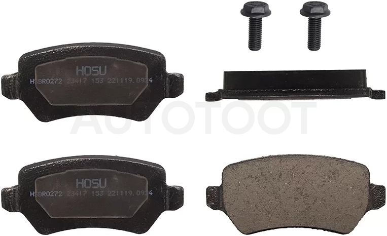 Колодки тормозные (Сзади) Opel Astra 98-13 / Corsa 00-03 / Zafira 99-14 / Astra Family 11-14