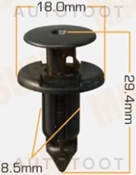 Клипса 75867-30120 -KJ2227 Masuma для TOYOTA VENZA, TOYOTA RAV4, TOYOTA PROGRES, TOYOTA CROWN, TOYOTA CAMRY