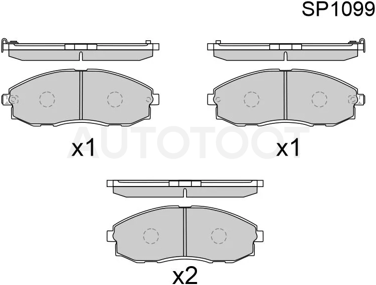 Колодки тормозные (Спереди) Hyundai H1 97-07 / Porter 98-10