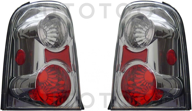 Фонарь задний левый+правый (комплект, прозрачные, тонированные, внутри хром, тюнинг) -  для FORD ESCAPE, FORD MAVERICK