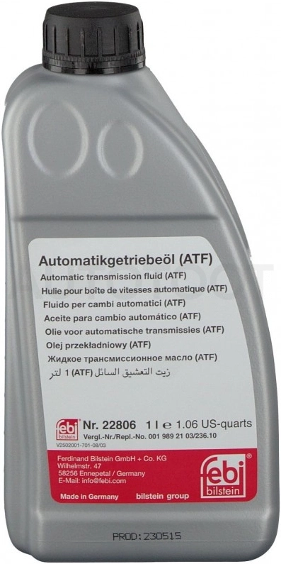 ATF Масло трансмиссионное MERCEDES 1.0L красный D-3 FEBI 22806