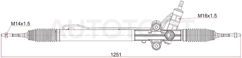 Рейка рулевая HYUNDAI STAREX/H1 08 - Артикул ST577004H100 - Производитель Sat - Фото, Отзывы, Цены