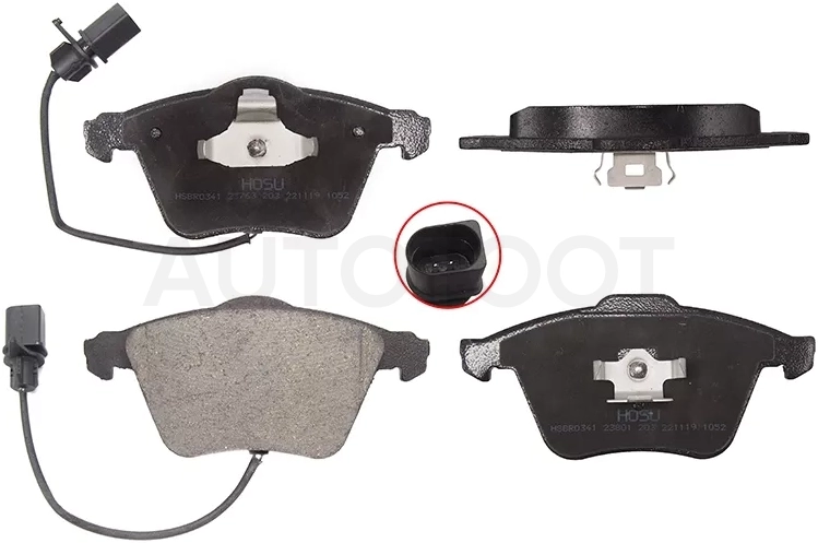 Колодки тормозные (Спереди) Audi A4 00-09 / A6 97-10 / A8 99-10 / A6 allroad quattro 00-12