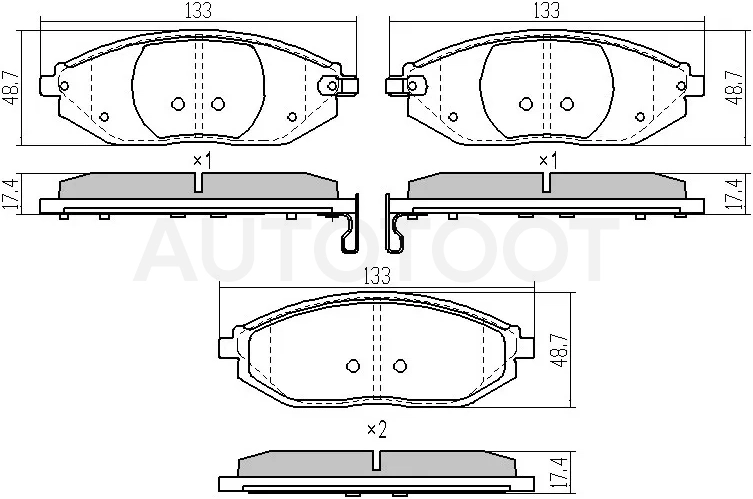 Колодки тормозные (Спереди) Chevrolet Spark 10-22 - Артикул ST96682858 - Производитель Sat - Фото, Отзывы, Цены