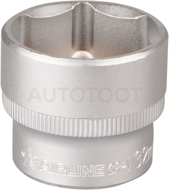 Головка торцевая 1/2" шестигранная 32мм, пласт.подвес - Артикул ATS1219 - Производитель Airline - Фото, Отзывы, Цены