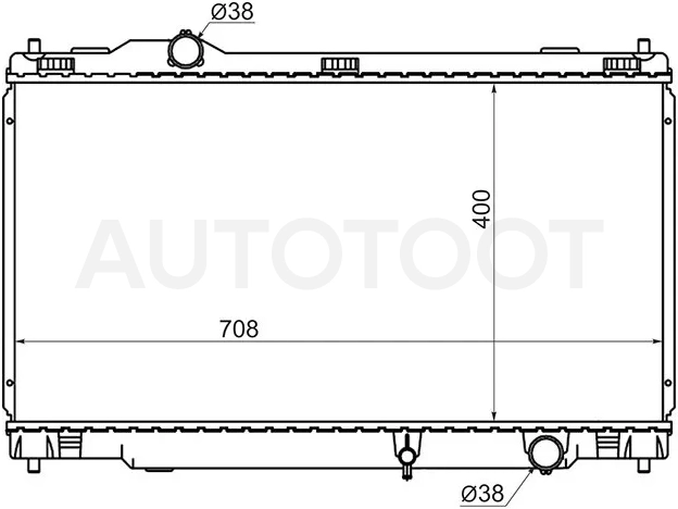 Радиатор Lexus GS 05-12 / Toyota Mark X 06-19 - Артикул TY0005120 - Производитель Sat - Фото, Отзывы, Цены