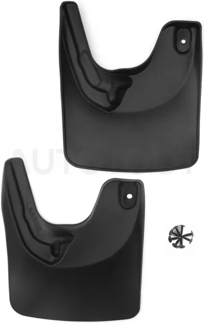 Брызговики задние для Fiat Ducato 2007-2014, (установка без подкрылка Autofamily), 2 шт. (standard) / Фиат Дукато