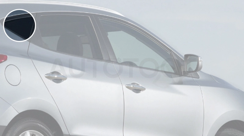 Стекло багажника боковое заднее правое -  для HYUNDAI IX35